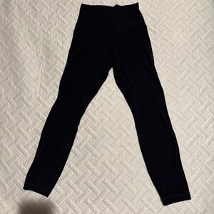 Lululemon Align Leggings Womens 2 Black High Rise 25" Inseam Nulu Yoga Pant
